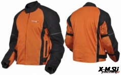 Куртка мотоциклетная (текстиль) Summer Night City черно-оранжевый MICHIRU
