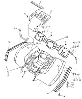 Облицовка корпуса, задняя часть КВАДРОЦИКЛА STELS ATV 450 H