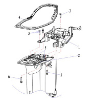 Прокладка базы двигателя 2-Х ТАКТНОГО ПЛМ PARSUN T30BML