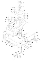 Встроенный топливный бак 4-Х ТАКТНОГО ПЛМ MERCURY 5 Серийный номер от 0R000001 до 0R067089