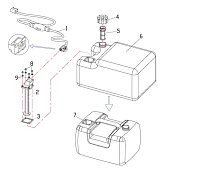 Топливный бак 4-Х ТАКТНОГО ПЛМ HIDEA HDF15HS