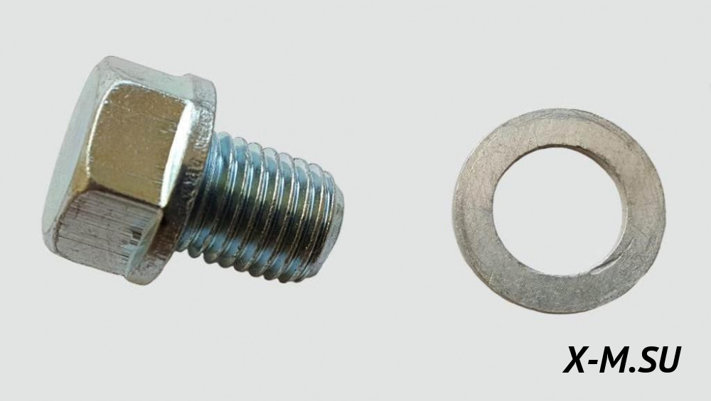 Болт-пробка картера сливная М12x1.5x15мм, 157FMI, 162FMJ, 164FML, 167FMM (CB, CG125-250)