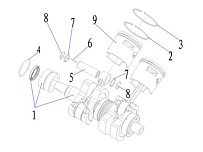 Поршневая 2-Х ТАКТНОГО ПЛМ PARSUN T30BML