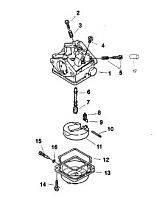 Карбюратор 4-Х ТАКТНОГО ПЛМ MERCURY 5 Серийный номер от 0R000001 до 0R067089