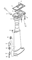 Корпус карданного вала 4-Х ТАКТНОГО ПЛМ MERCURY 5 Серийный номер от 0R000001 до 0R067089