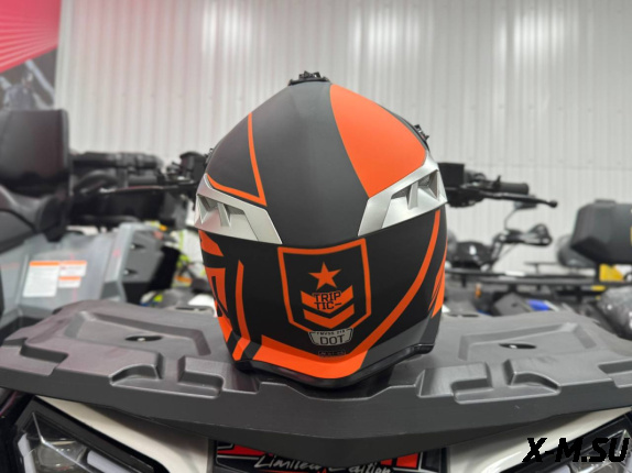 Шлем кроссовый HETOSHI AD2-6 цв. Черно-оранжевый  р. S