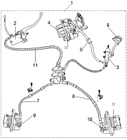 Тормозная система (Emark) КВАДРОЦИКЛА STELS ATV 450 H