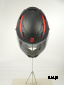 Шлем интеграл HETOSHI FF938 double visor Цв.Черно-красный Матовый р.M