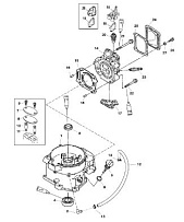 Блок цилиндров 4-Х ТАКТНОГО ПЛМ MERCURY 5 Серийный номер от 0R000001 до 0R067089