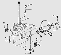 Корпус редуктора 2-Х ТАКТНОГО ПЛМ TITAN TP30AMHS