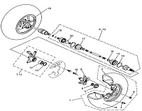 Привода передних колес КВАДРОЦИКЛА STELS ATV 450 H